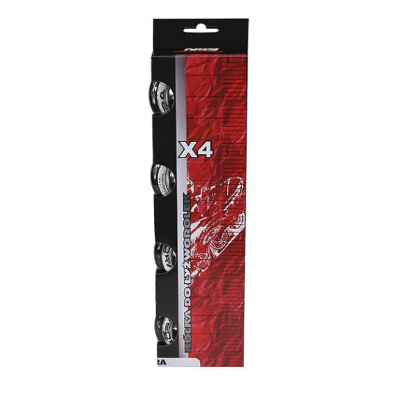 KOLIESKA NILS EXTREME PU 76x24 ČIERNE (4KS)