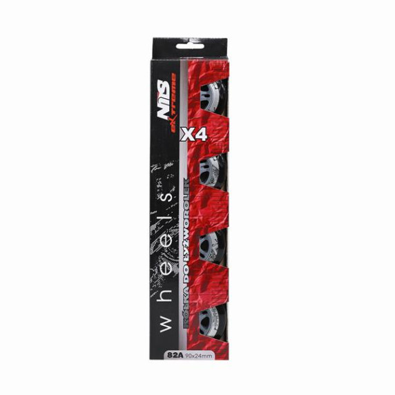 KOLIESKA NILS EXTREME PU 90x24 ČIERNE (4KS)