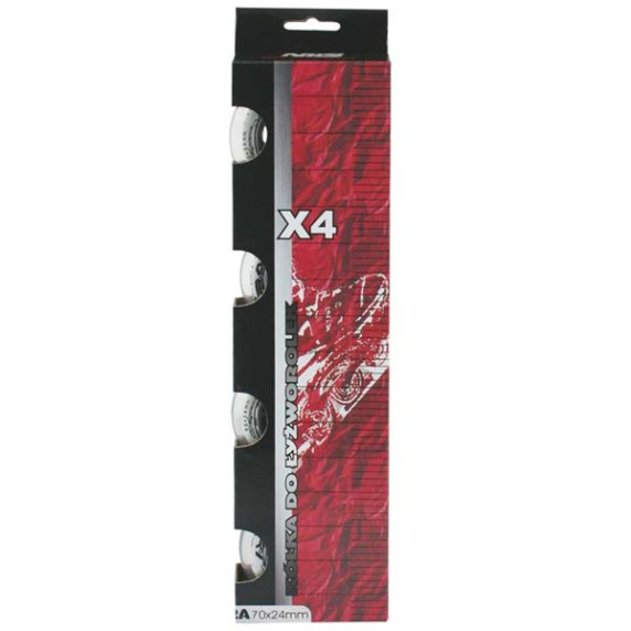 KOLIESKA NILS EXTREME PU 70x24 ČÍRE (4KS)