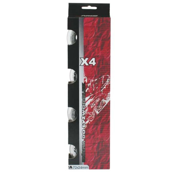 KOLIESKA NILS EXTREME PU 72x24 ČÍRE (4KS)