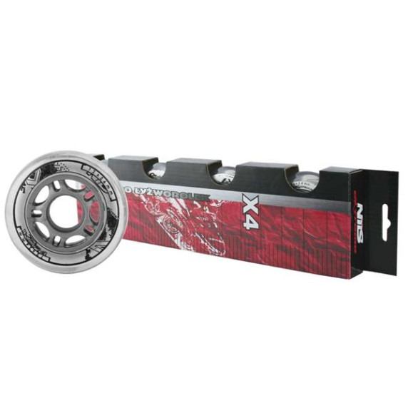 KOLIESKA NILS EXTREME PU 72x24 ČÍRE (4KS)