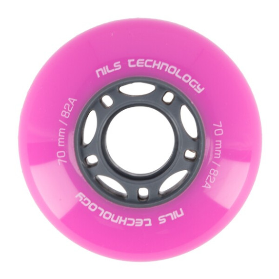 PU kolieska NILS EXTREME 70x24 mm ružové (4ks)