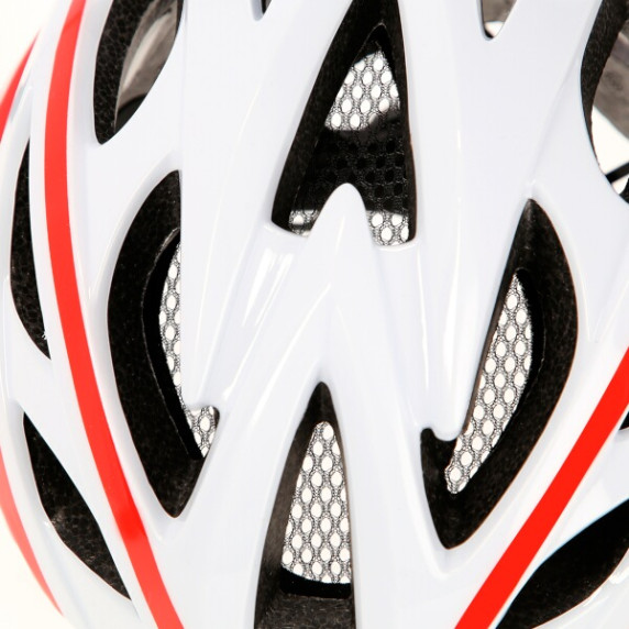 MTW210 BÍLÁ-ČERVENÁ VEL.M (53-58 CM) HELMA NILS EXTREME