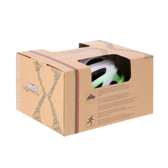 MTW210 ŠEDÁ-ZELENÁ VEL.L (59-65 CM) HELMA NILS EXTREME