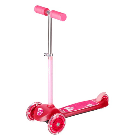 Trotinetă pentru copii - roz - NILS Fun HLB001 LED