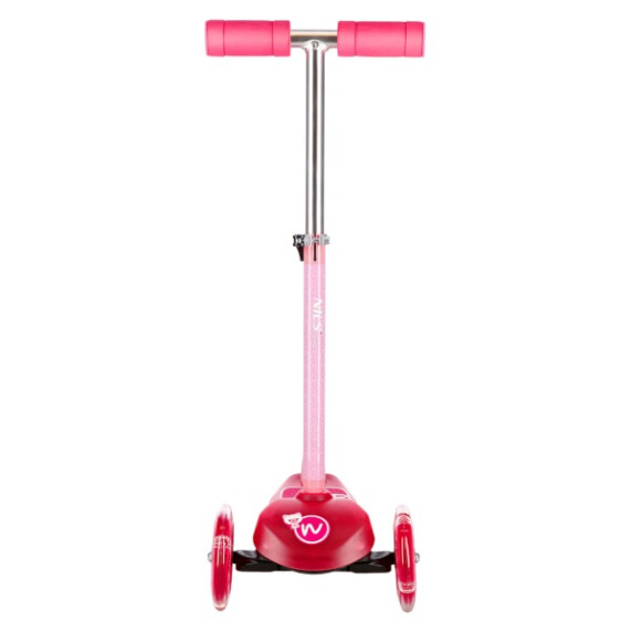 Trotinetă pentru copii - roz - NILS Fun HLB001 LED
