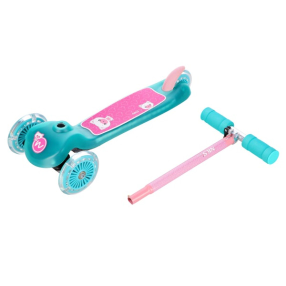 Háromkerekű roller NILS Fun HLB001 LED - Türkiz