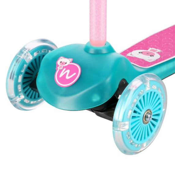 Háromkerekű roller NILS Fun HLB001 LED - Türkiz