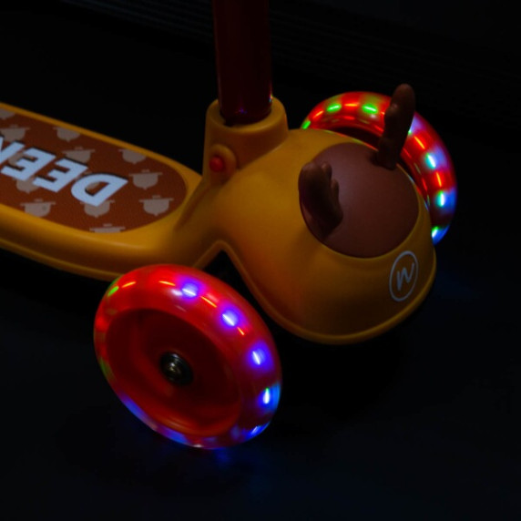 Háromkerekű roller NILS Fun HLB16 Deer - Narancssárga