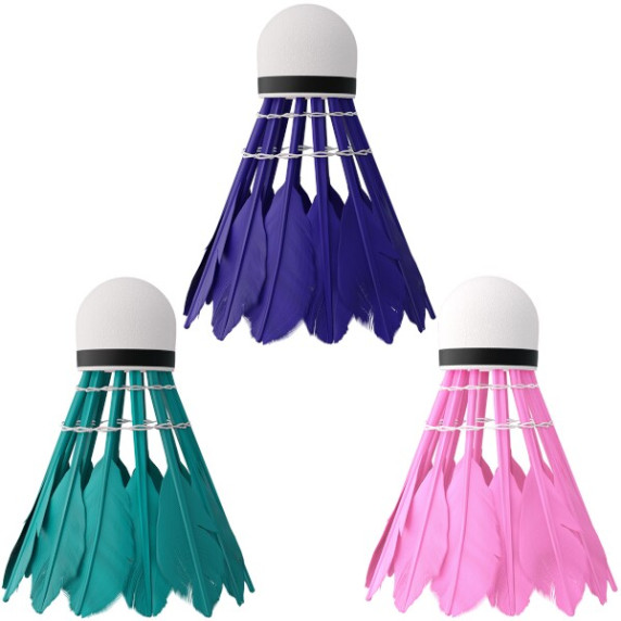 Set fluturaș badminton 3 buc - NILS NBL6213 - multicolor 
