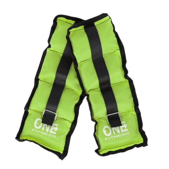 Záťaže na zápästie a členky ONE FITNESS WW01 2 x 0,7 kg žlté