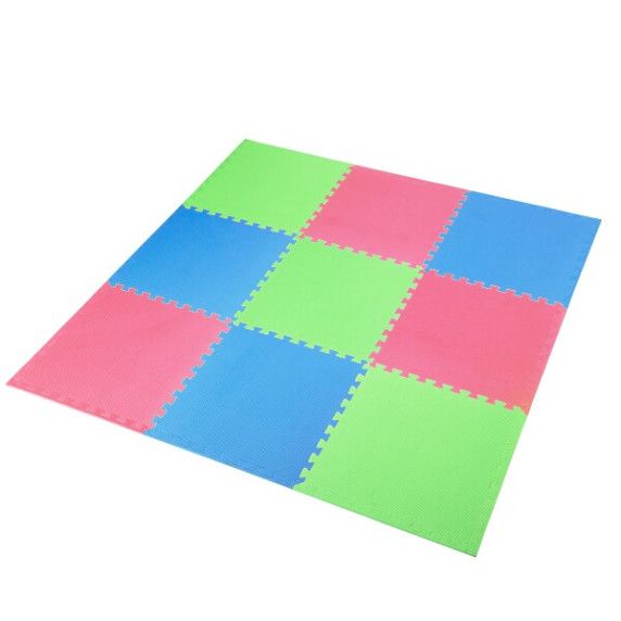 Ochranná puzzle podložka MP10 zelená-modrá-červená