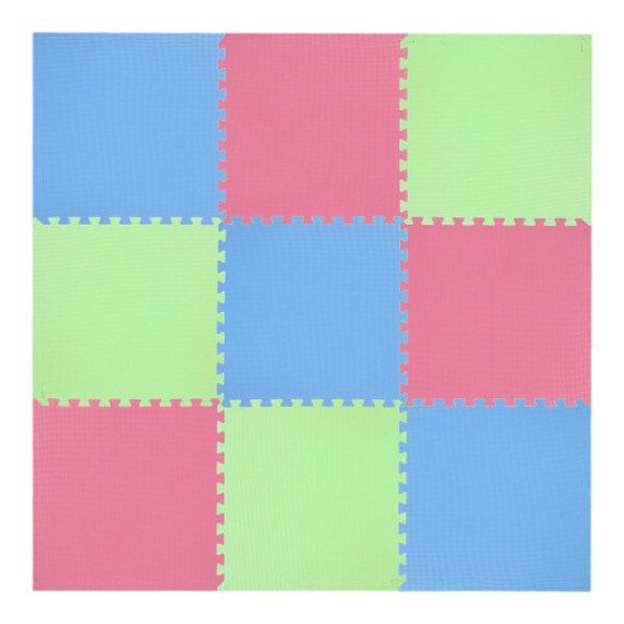 Ochranná puzzle podložka MP10 zelená-modrá-červená