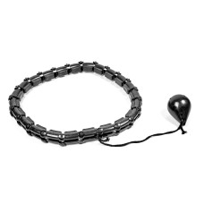 Cerc Hula Hopp cu greutate - AGA DS652BLACK - Negru - 