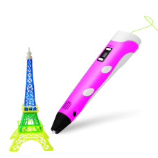 Stilou 3D, cu display LCD - AGA DS34-PURPLE - Violet  - 