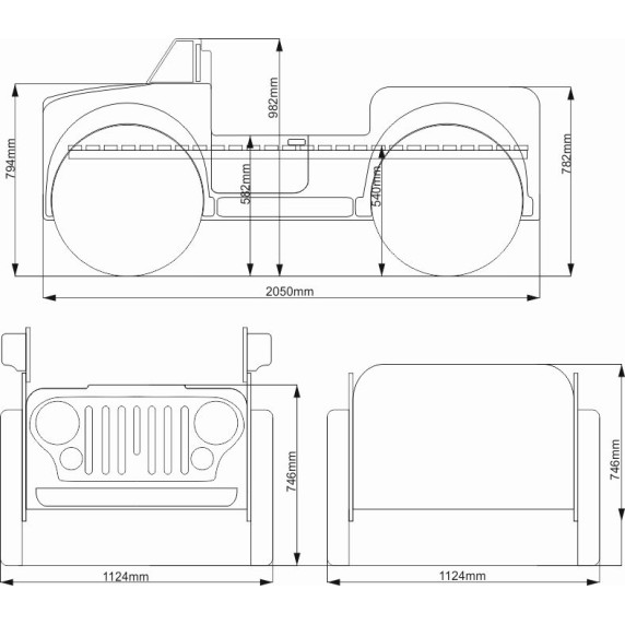 Pat pentru copii Monster Truck Inlea4Fun