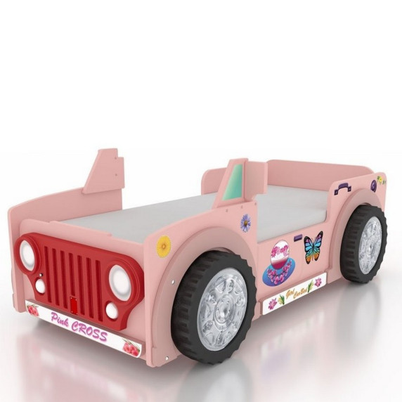 Detská postieľka JEEP Inlea4Fun - Pink