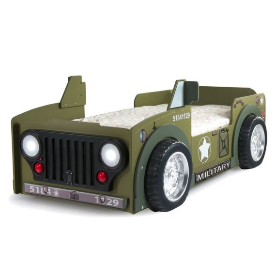 Gyerekágy Inlea4Fun JEEP - sötétzöld