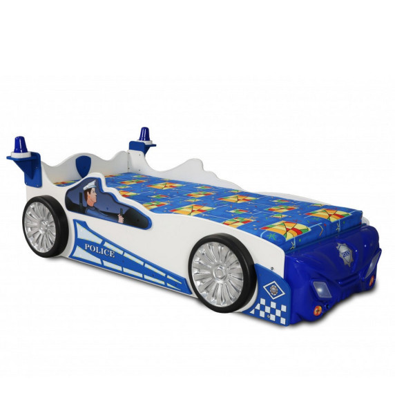 Pat pentru copii Mașină poliție Inlea4Fun
