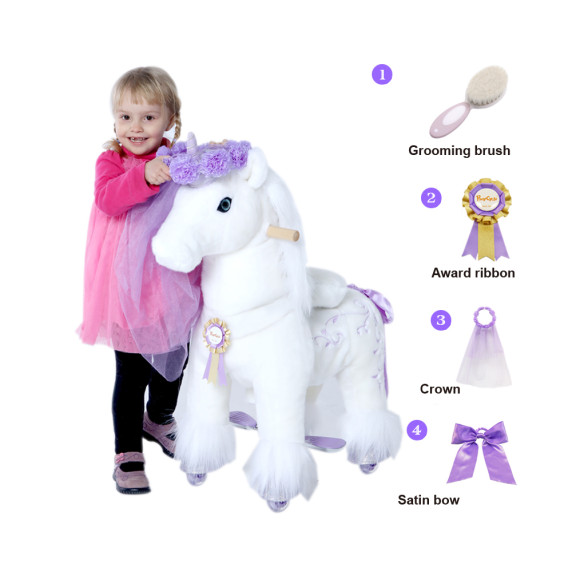 Vágtázó póni PonyCycle Violet unikornis - Kicsi