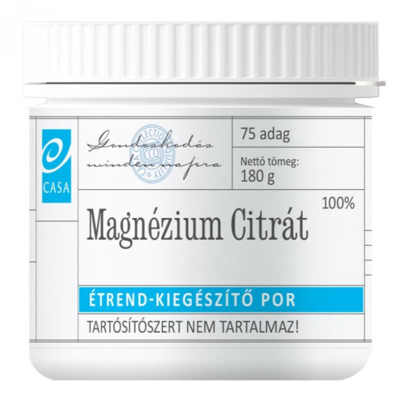 Citrat de magneziu, pudră - 180 g - Casa