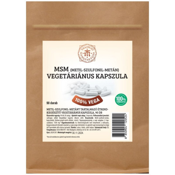 MSM vegetariánsky 90 kapsúl T.M. Tradíció Manufaktúra