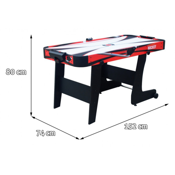 Léghoki asztal Inlea4Fun Air Hockey Red Table