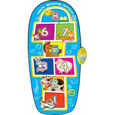 Covor de joacă muzical - școala - ANIMAL HOPSCOTCH PLAYMAT - albastru - 