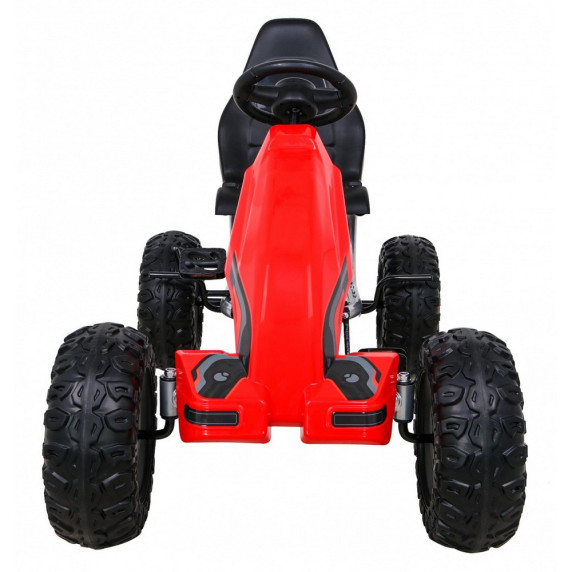 Gokart s pedálmi Inlea4Fun STRONG - červený