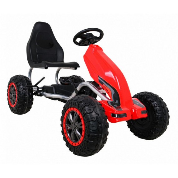 Gokart s pedálmi Inlea4Fun STRONG - červený