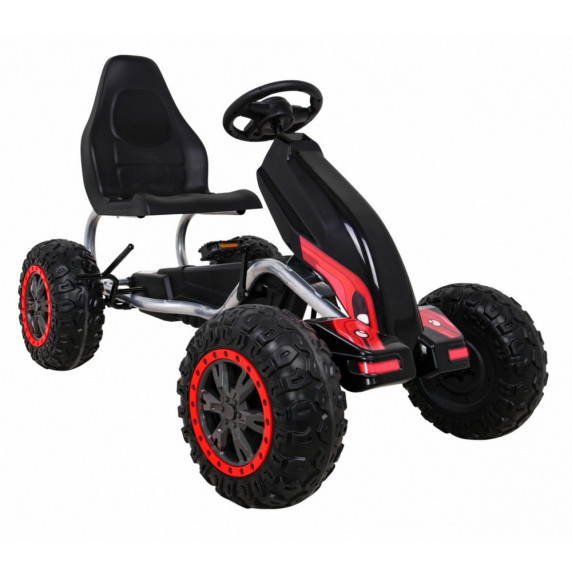 Kart cu pedale - negru - Inlea4Fun STRONG