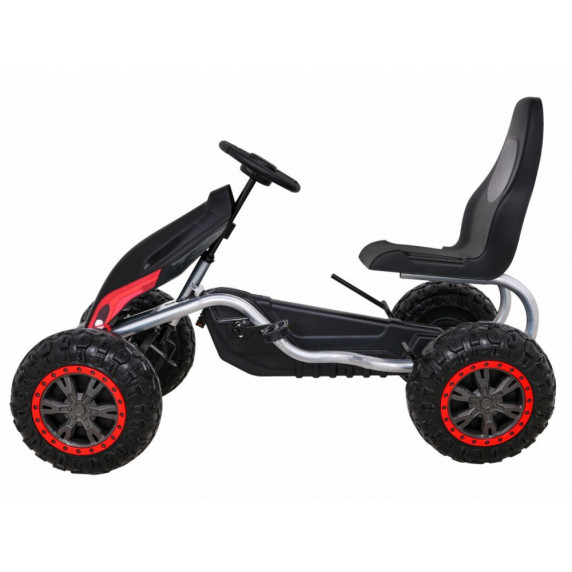 Kart cu pedale - negru - Inlea4Fun STRONG