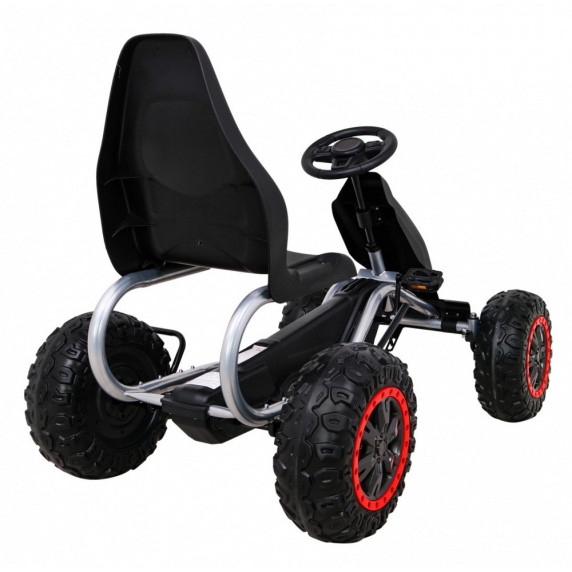 Kart cu pedale - negru - Inlea4Fun STRONG