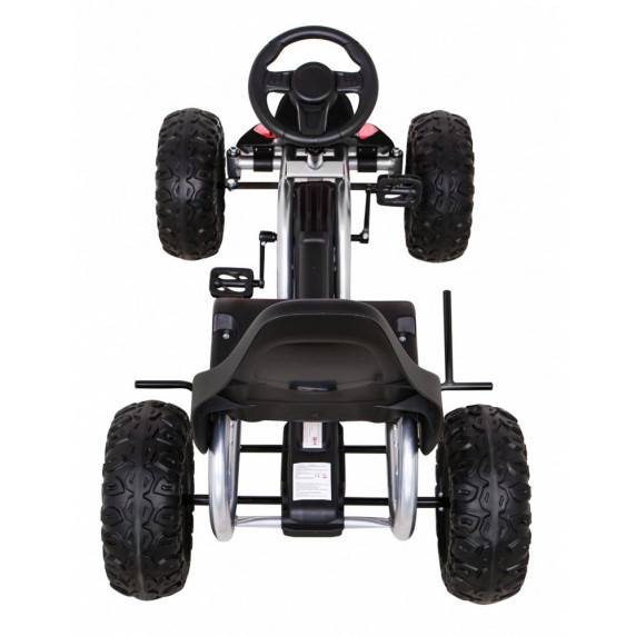 Kart cu pedale - negru - Inlea4Fun STRONG