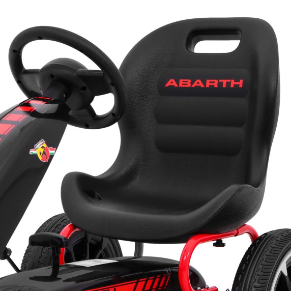 Pedálos Gokart Inlea4Fun ABARTH -  fekete/piros