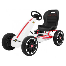 Pedálos Gokart Inlea4Fun ABARTH - fehér - 