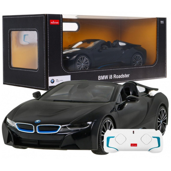RC Távirányítós autó BMW I8 Roadster 1:12 - fekete