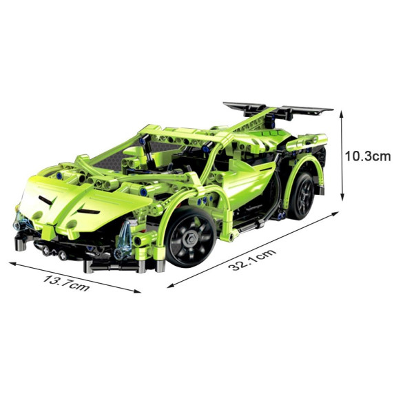 Set creativ de construcție - 453 piese - CaDFI Sportscar