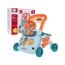 Premergător interactiv - Inlea4Fun CARTOON WALKING CAR - Albastru - 