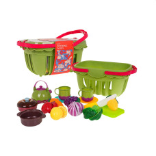 Coș de picnic cu accesori -  Inlea4Fun - HAPPY COOKING FOOD - 