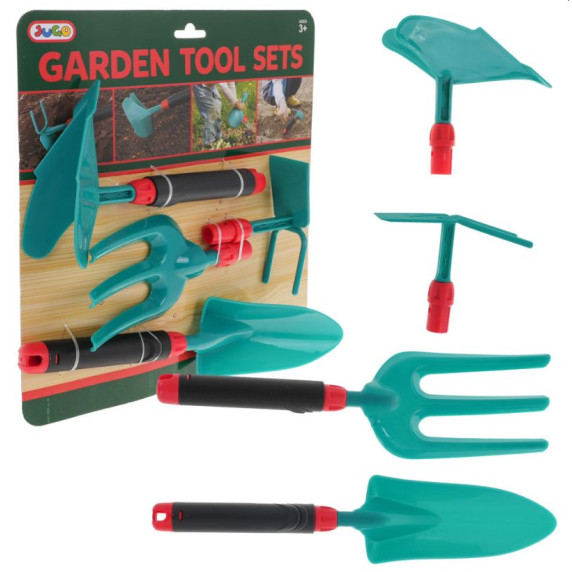 Unelte de grădinărit pentru copii cu mânere detașabile - Inlea4Fun GARDEN TOOLS SET