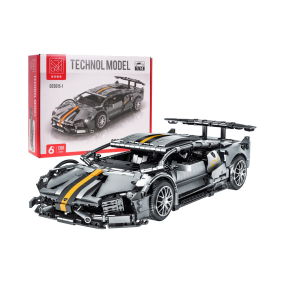 Set creativ de construcții din 1356 elemente - TECHNOL MODEL 023015-1- mașină sport M-Sports