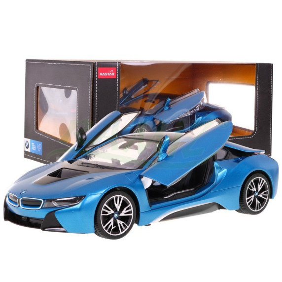 Mașină sport RC BMW i8 RASTAR 1:14 - albastru