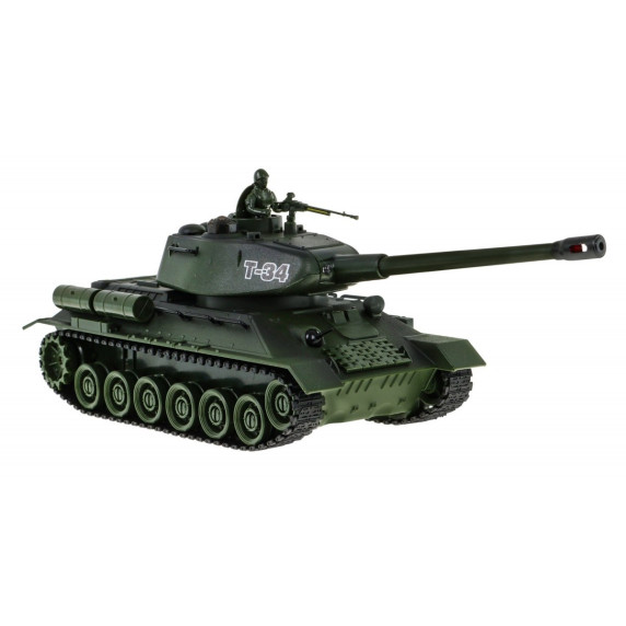 Tanc cu telecomandă - 1:28 Inlea4Fun T-34 Camouflage Mina and Shield