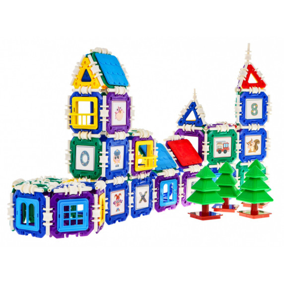Építőjáték Inlea4Fun BUCKLE BUILDING BLOCKS - 252 darabos 