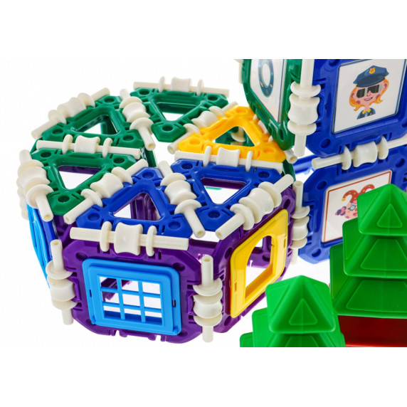 Építőjáték Inlea4Fun BUCKLE BUILDING BLOCKS - 252 darabos 