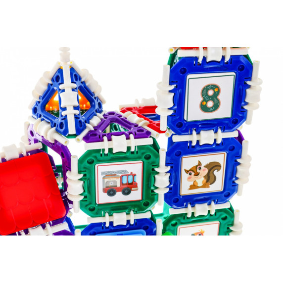 Építőjáték Inlea4Fun BUCKLE BUILDING BLOCKS - 252 darabos 