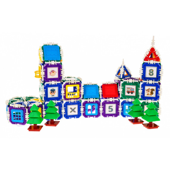 Építőjáték Inlea4Fun BUCKLE BUILDING BLOCKS - 252 darabos 