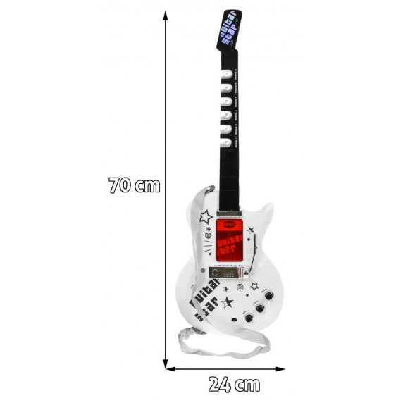 Chitară electrică cu microfon și amplificator pentru copii Inlea4fun GUITAR KIT