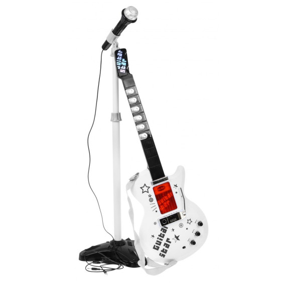 Chitară electrică cu microfon și amplificator pentru copii Inlea4fun GUITAR KIT